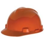 Casco tipo cachucha MSA V Gard naranja susp one touch