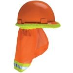 Protector de sol MSA adaptable a casco naranja