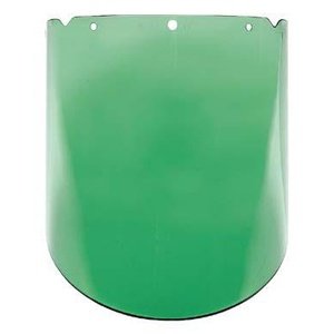 Visor MSA de policarbonato verde de 9.25 (23.5 cm) X 17 (43.2 cm) X .098 (2.5 mm)
