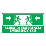 Salida de emergencia bilingüe