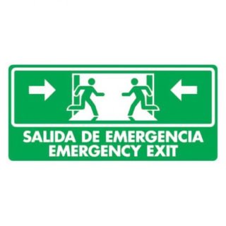 Salida de emergencia bilingüe