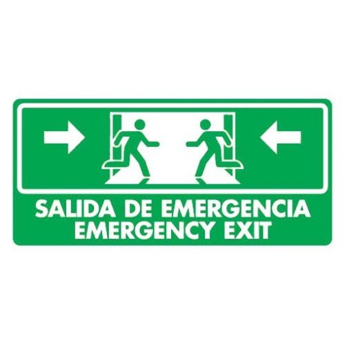 Salida de emergencia bilingüe