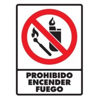 Prohibido encender fuego