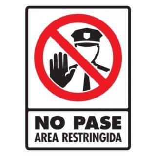 No pase, área restringida