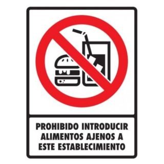 Prohibido introducir alimentos