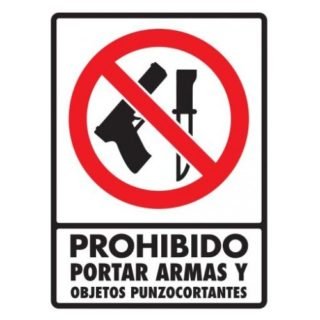 Prohibido portar armas