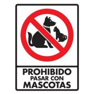 Prohibido pasar con mascotas