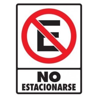 No estacionarse 30 X 40cm