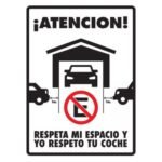 Respeta mi espacio 30 X 40cm