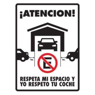 Respeta mi espacio 30 X 40cm