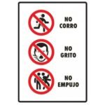 No grito, no corro, no empujo (vertical)