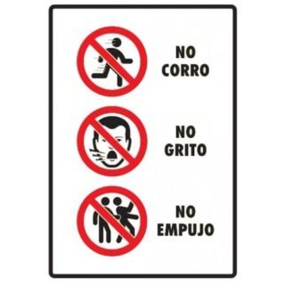 No grito, no corro, no empujo (vertical)