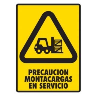 Montacargas en servicio