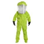 Traje encapsulado Dupont total nivel A espalda expandida entrada posterior T-L, XL, XXL